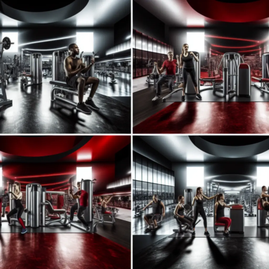 PowerGym belső tere tágas edzőzónákkal és állóképességi, erőfejlesztő eszközökkel.